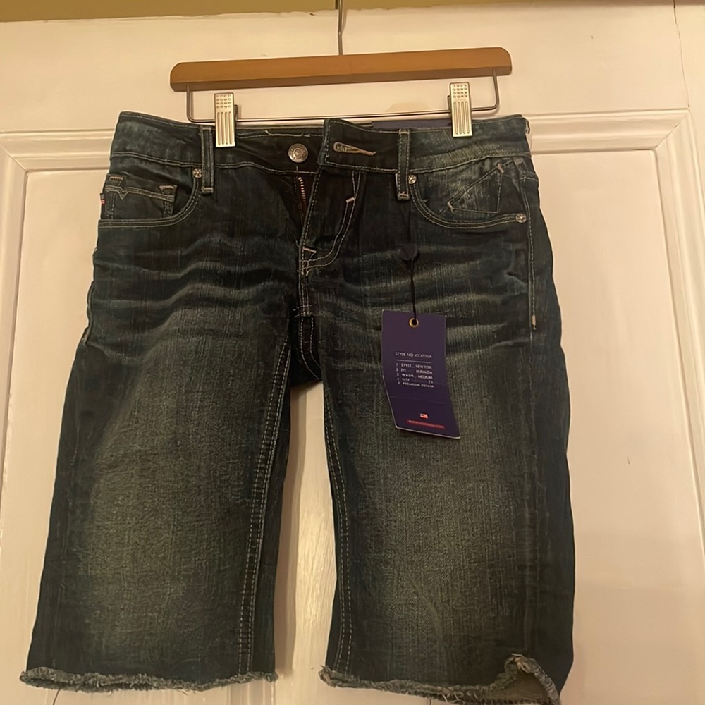 New with tags Jean biker shorts